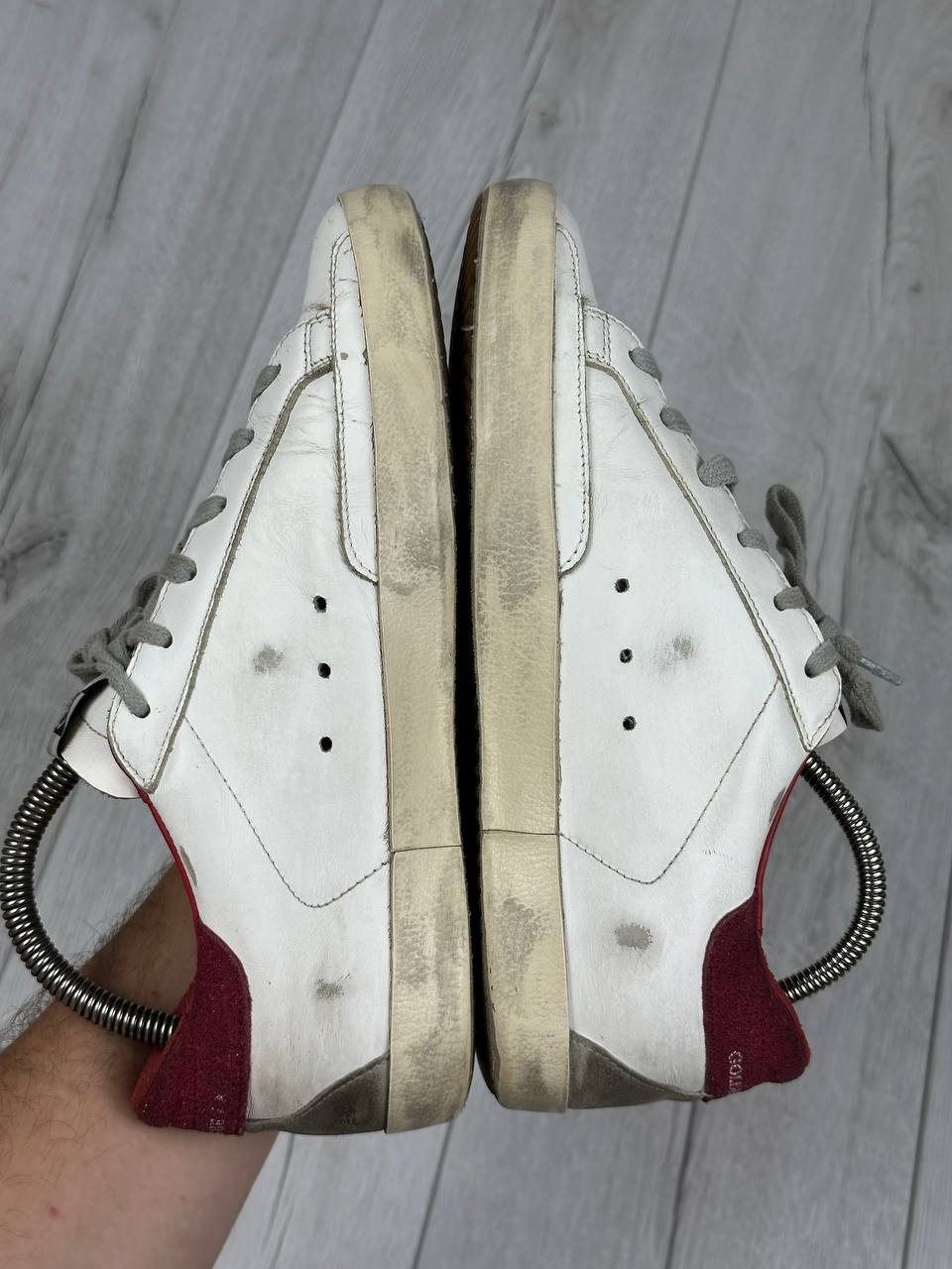 Golden Goose Deluxe Brand Women’s Superstar Sneakers White/Red Suede Size EU 37