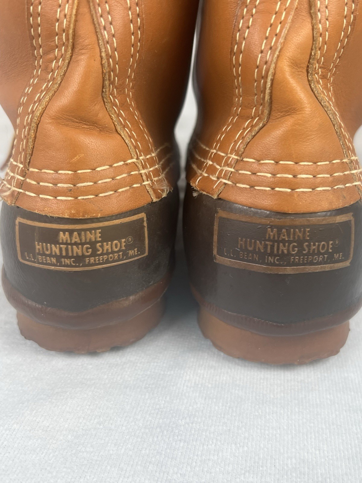 Vintage LL Bean Women’s Unlined Maine Hunting Shoe Duck Boots Brown Size 7