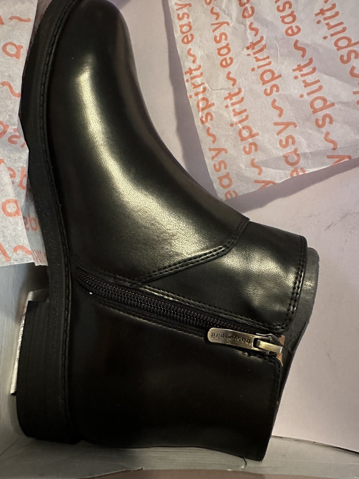 Easy Spirit Womens JAESON3 Black Ankle Boots 9.5 Medium (B,M) BNIB