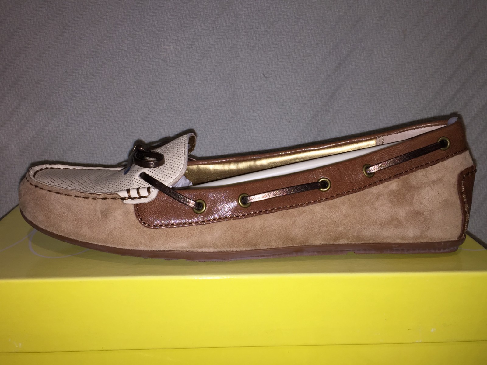 Circa Joan&David Reina Multi Neutral Brown Color Flat Slip On Oxford Casual Shoe