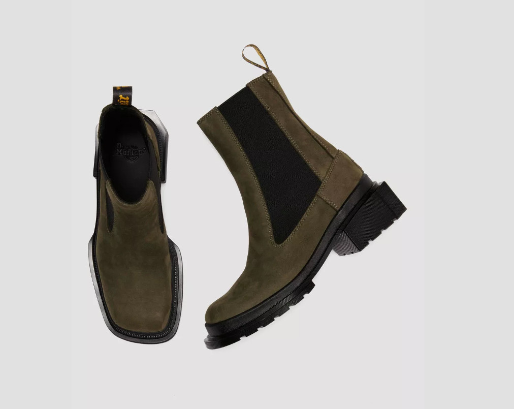 Dr Martens MAYBOLE SQUARE TOE TALL CHELSEA BOOTS MSRP$260 GORGEOUS & CHIC