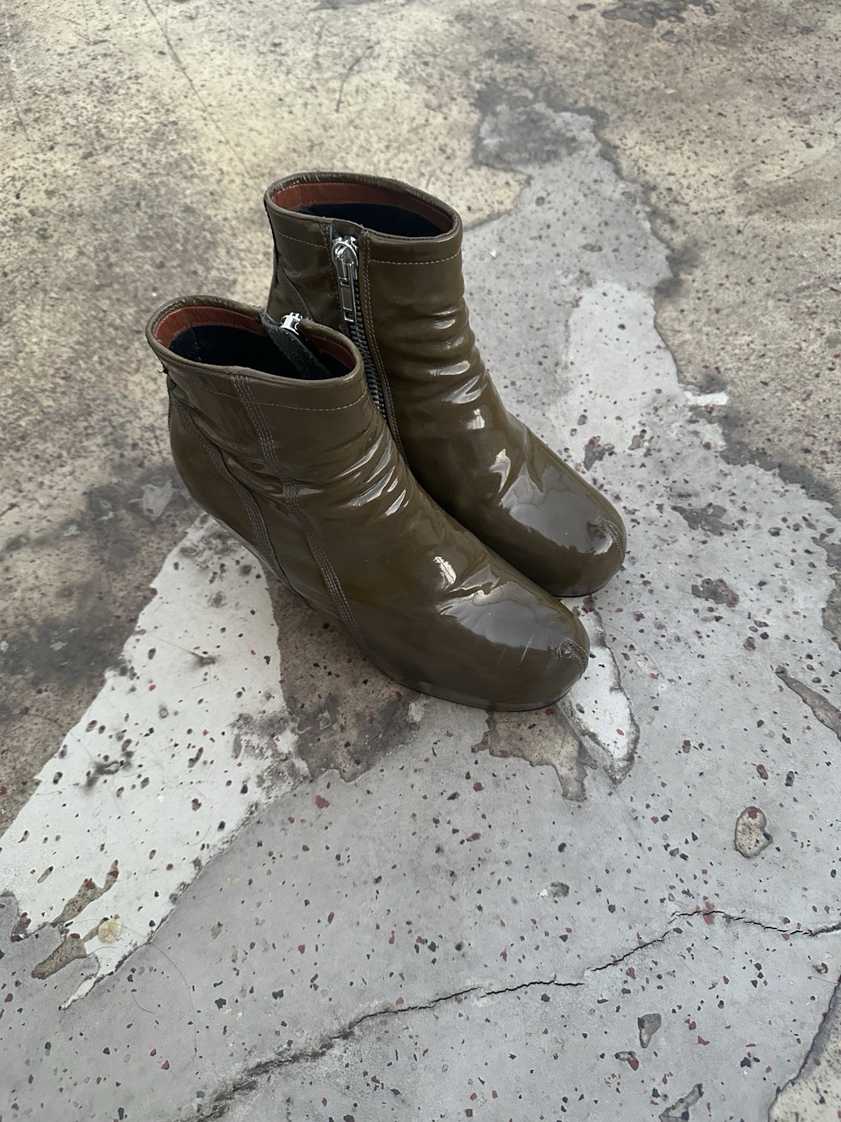 Rick Owens Wedge Ankle Boots
