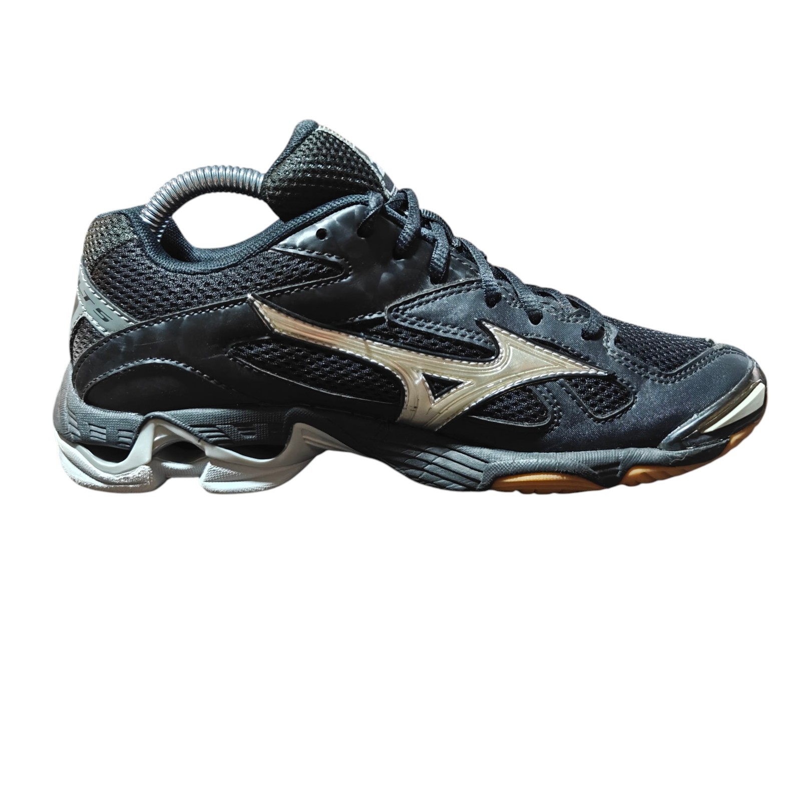 Mizuno Wave Bolt 5 430204 9073 Black Volleyball Shoes Womens Size 8.5