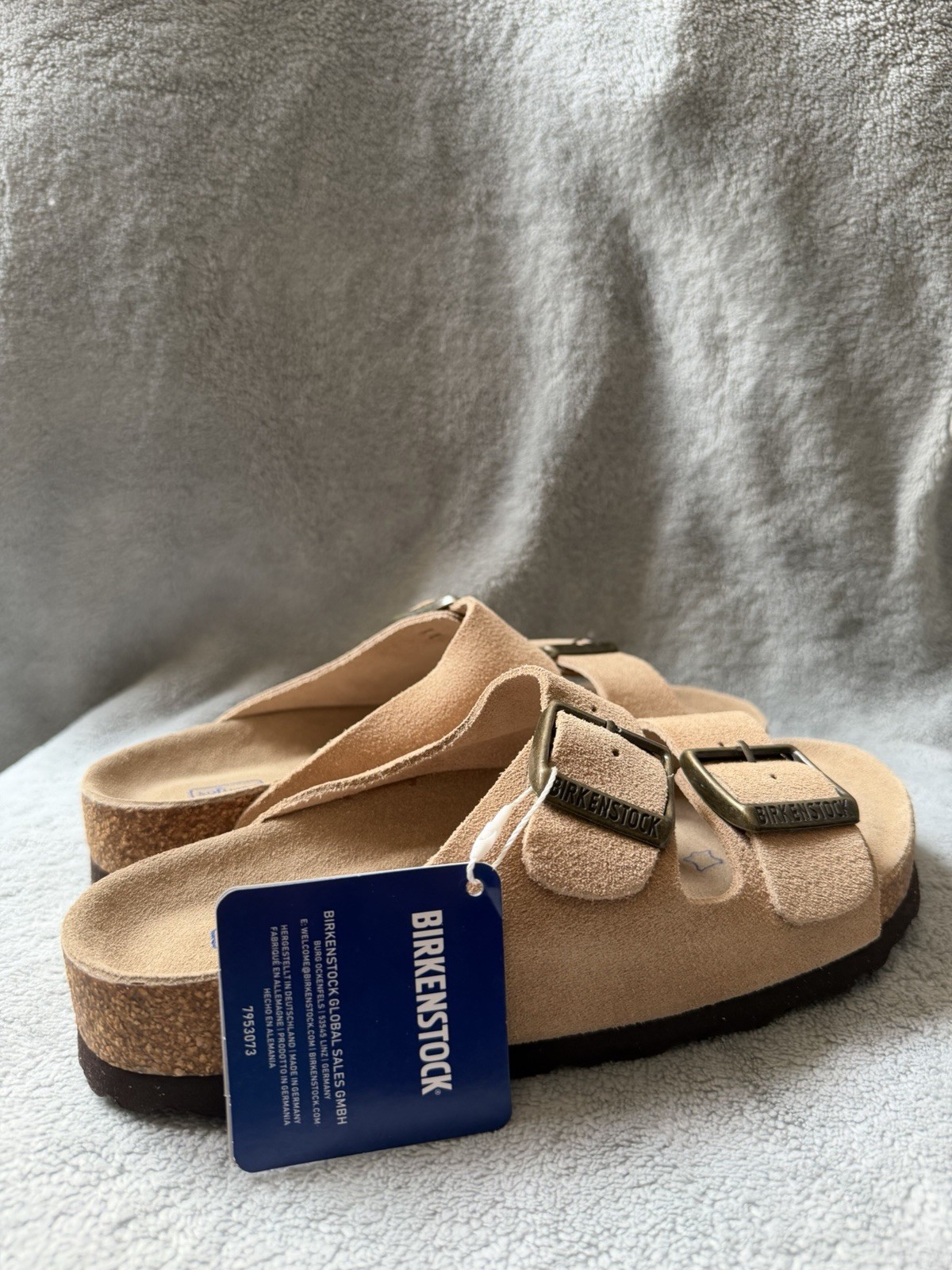 Birkenstock Arizona BS Taupe Soft Footbed Narrow EU37 US6 Sandals