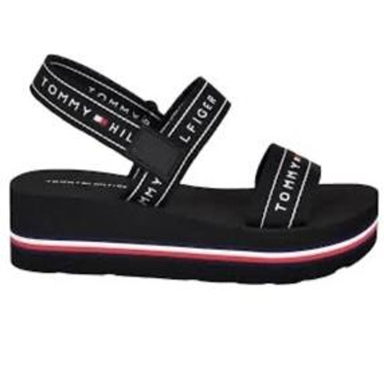 Tommy-hilfiger Women’s Black and Navy Sandals