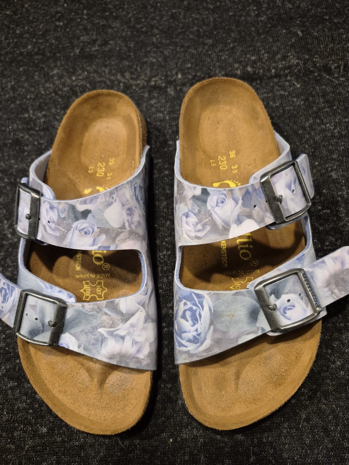 Birkenstock Pappillio Sandals. 36 230 L5 3.5. Size 5.5 To 6 US. NIB. Flowers.