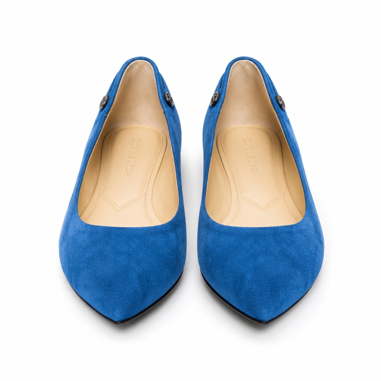 NWT Genuine Leather Enzo Angiolini Eashiana Blue Suede Ballet Flats Size 8.5