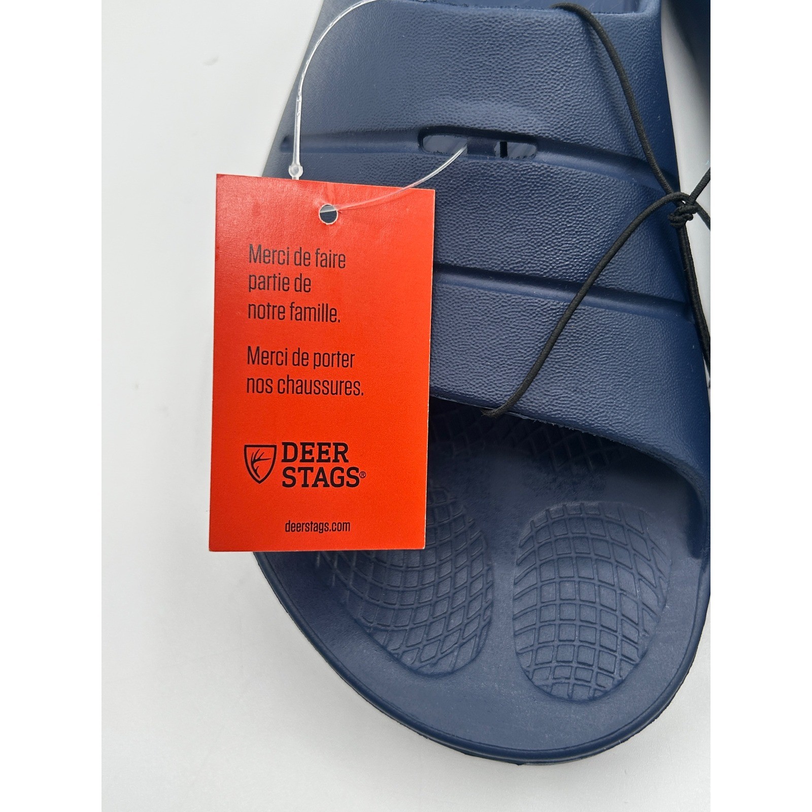 NEW Deer Stags Navy Blue Molded EVA Foam Slide Sandals Womens Size 8,EU:39
