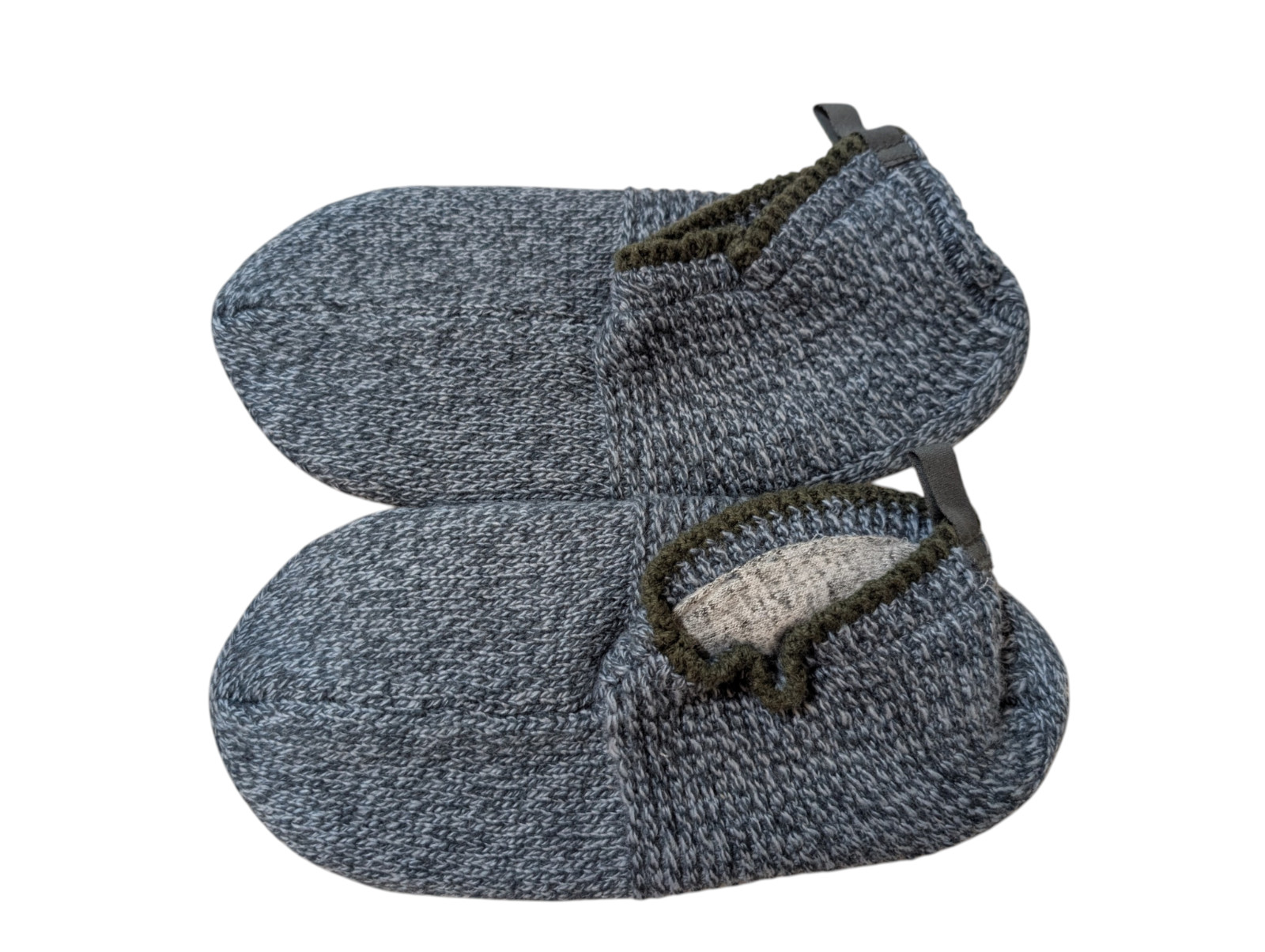 Bombas Gripper Slipper Lined Womens Small S Gray Blue US W 7-8.5 Multi-Colored