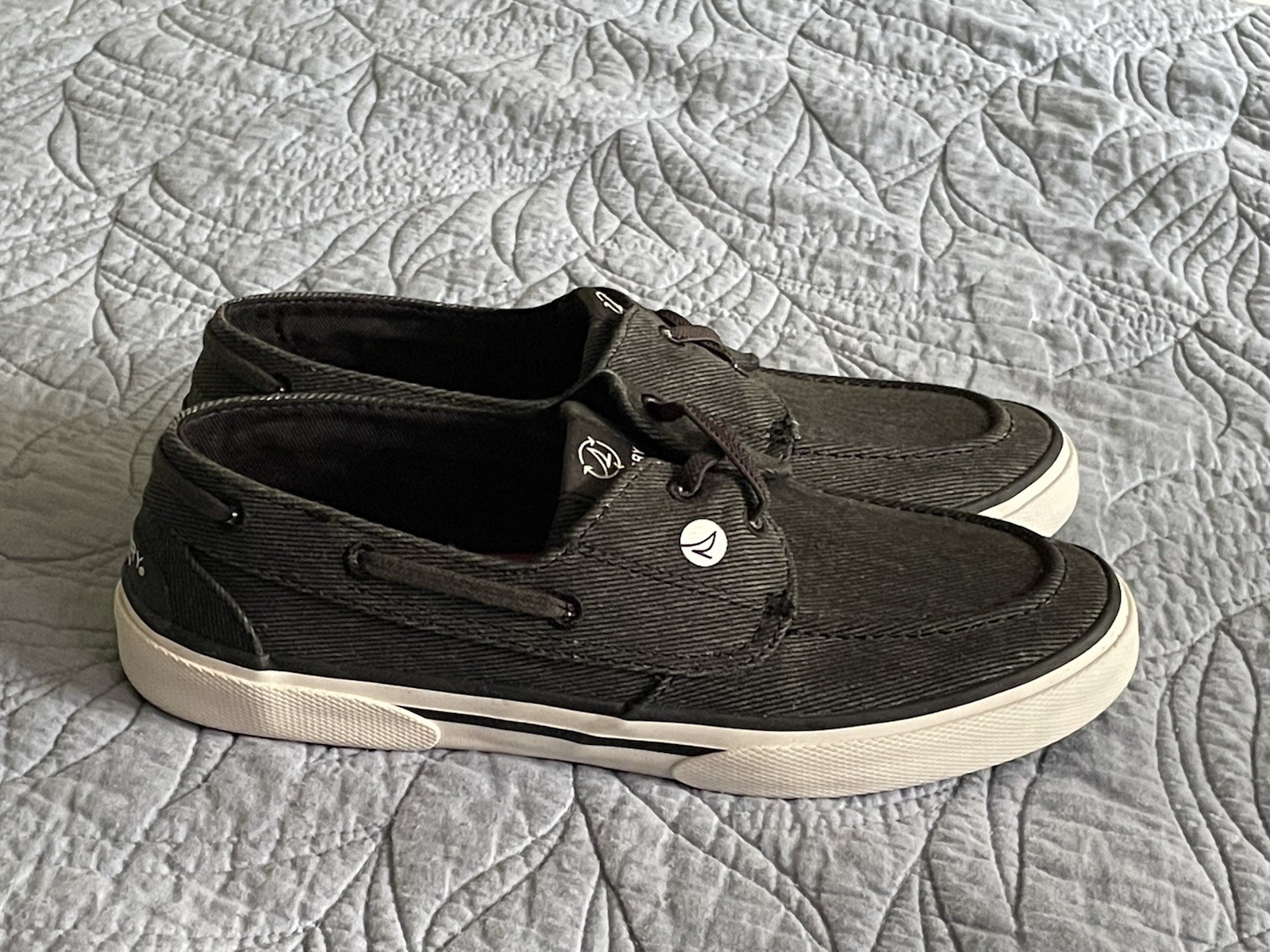 Sperry Pier Wave BT Twll DarkGrey/Black Slip-OnWomen’s Size 8