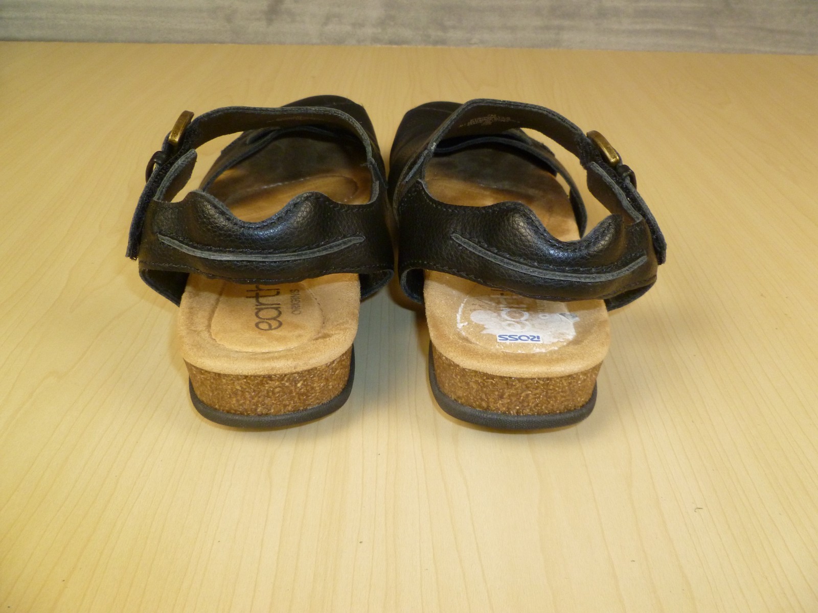 Earth Origins Man Made Leather Closed-Toe Sandals – Sierra – Black Size 7M $65