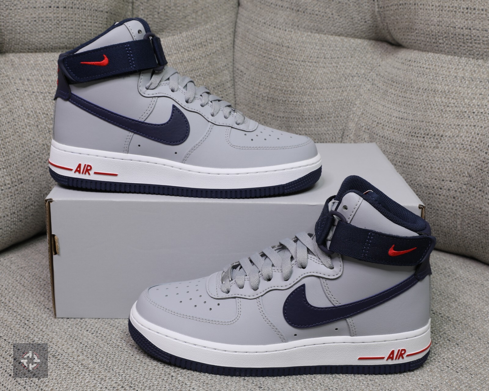 Nike Air Force 1 High Patriots Grey Athletic Shoes Women’s Size 7-8 (DZ7338-001)