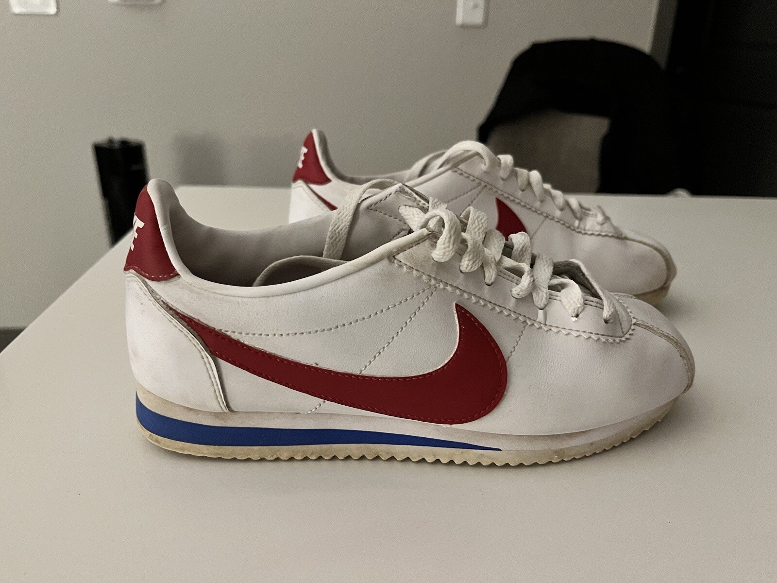 Size 7 – Nike Classic Cortez White Red