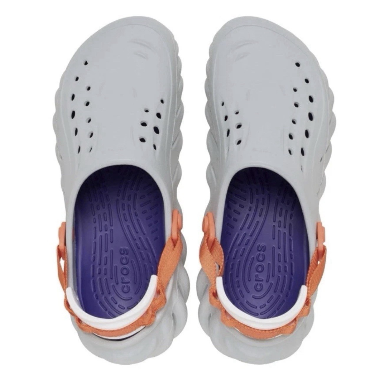 Crocs Echo Mirage Gray Clog Shoes Comfort Slides Sandals Size US 10M/12W NEW