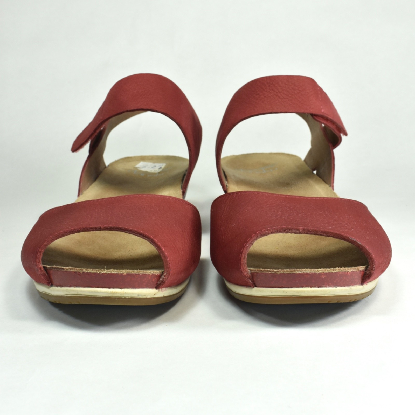 DANSKO MATTE RED WEDGE ANKLE STRAP SANDALS COMFORT SHOES WMN SZ EU 39, US 8.5-9