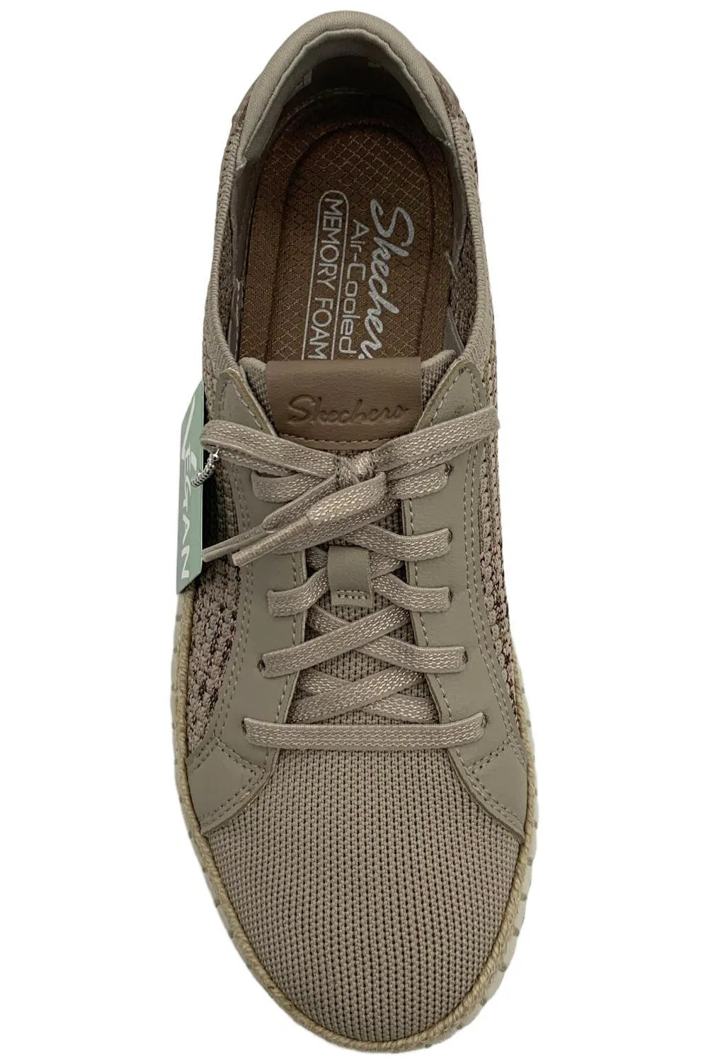 Skechers Women’s Wilshire Blvd Washable Vegan Sneakers Taupe
