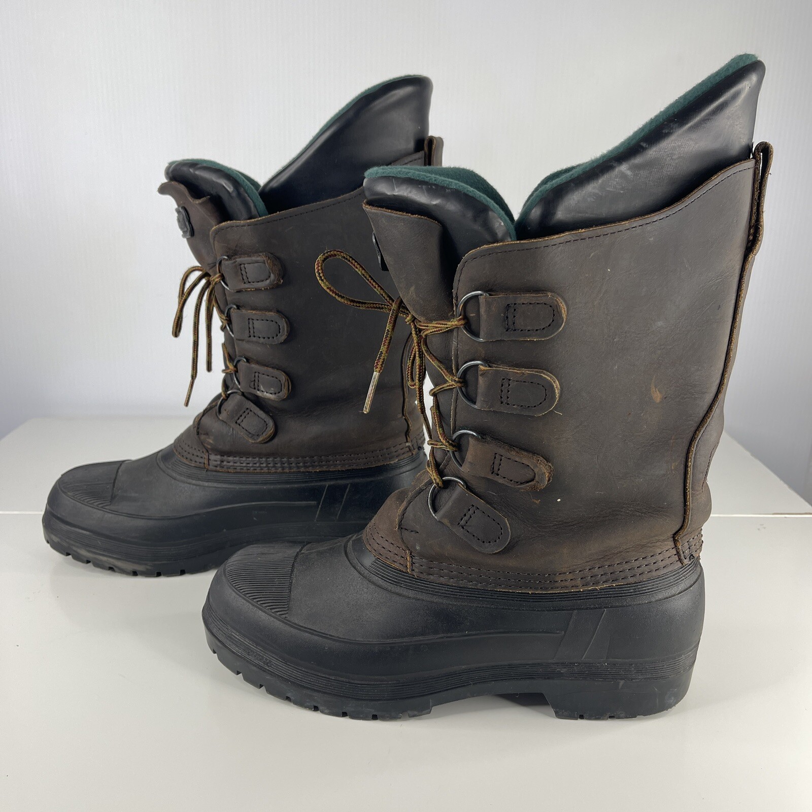 L.L. Bean Duck Boots Leather Waterproof Insulated Hunting Brown Women’s Size 10
