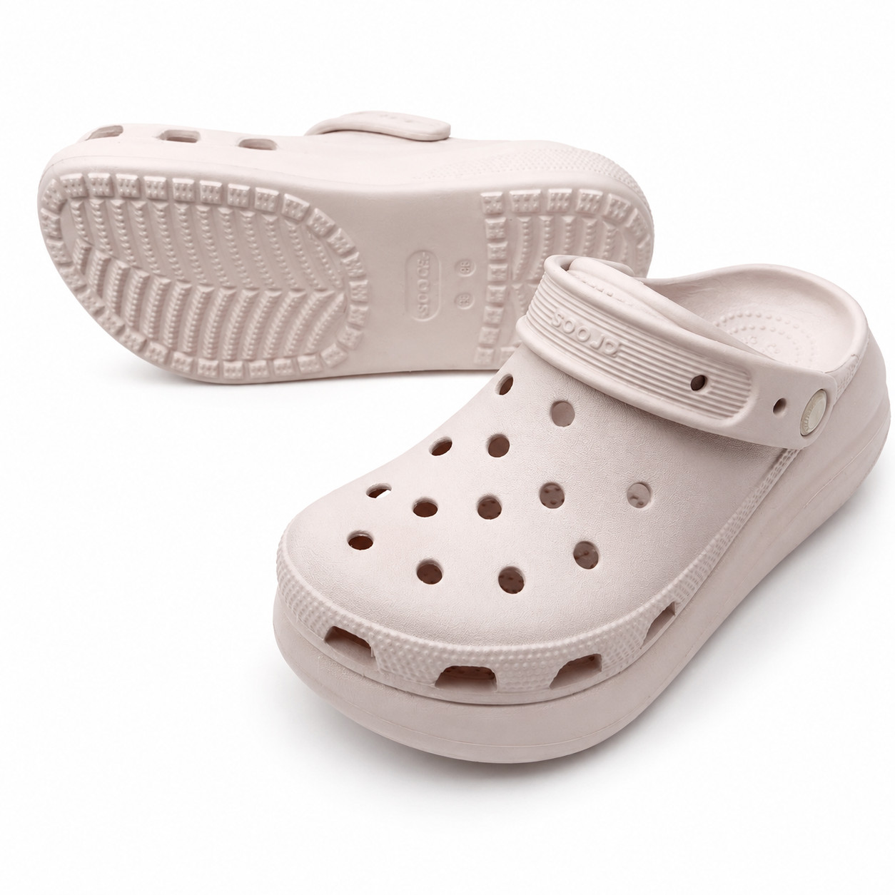 Crocs Crush Platform Clogs Lightweight Water-Friendly Elevated Casual