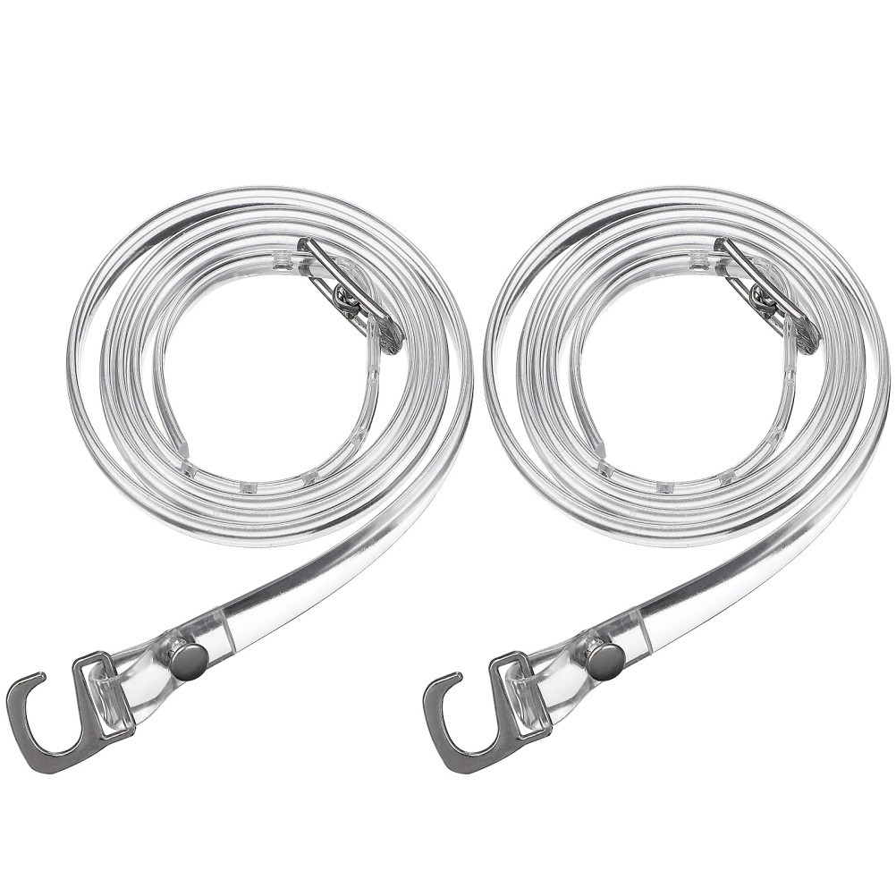 Elastic Shoe Straps for Heels Clear with Buckle