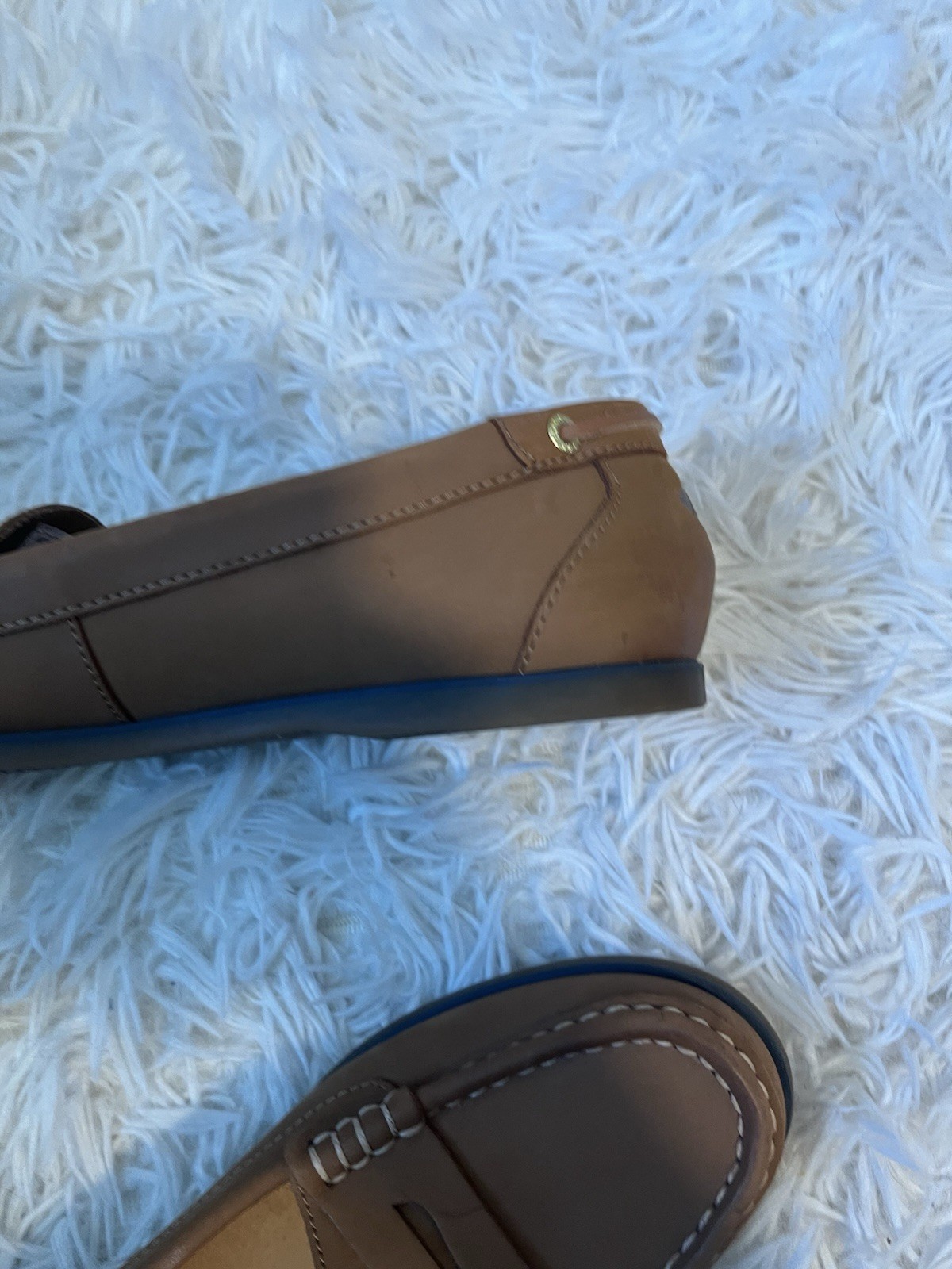 Sperry Women’s Authentic Slip-On Loafers size 5.5 in Tan Smooth