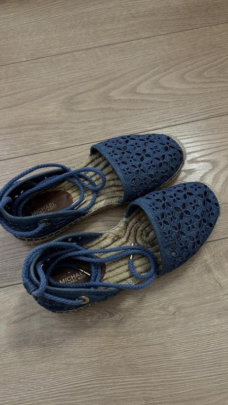 women michael kors espadrilles navy 39.5