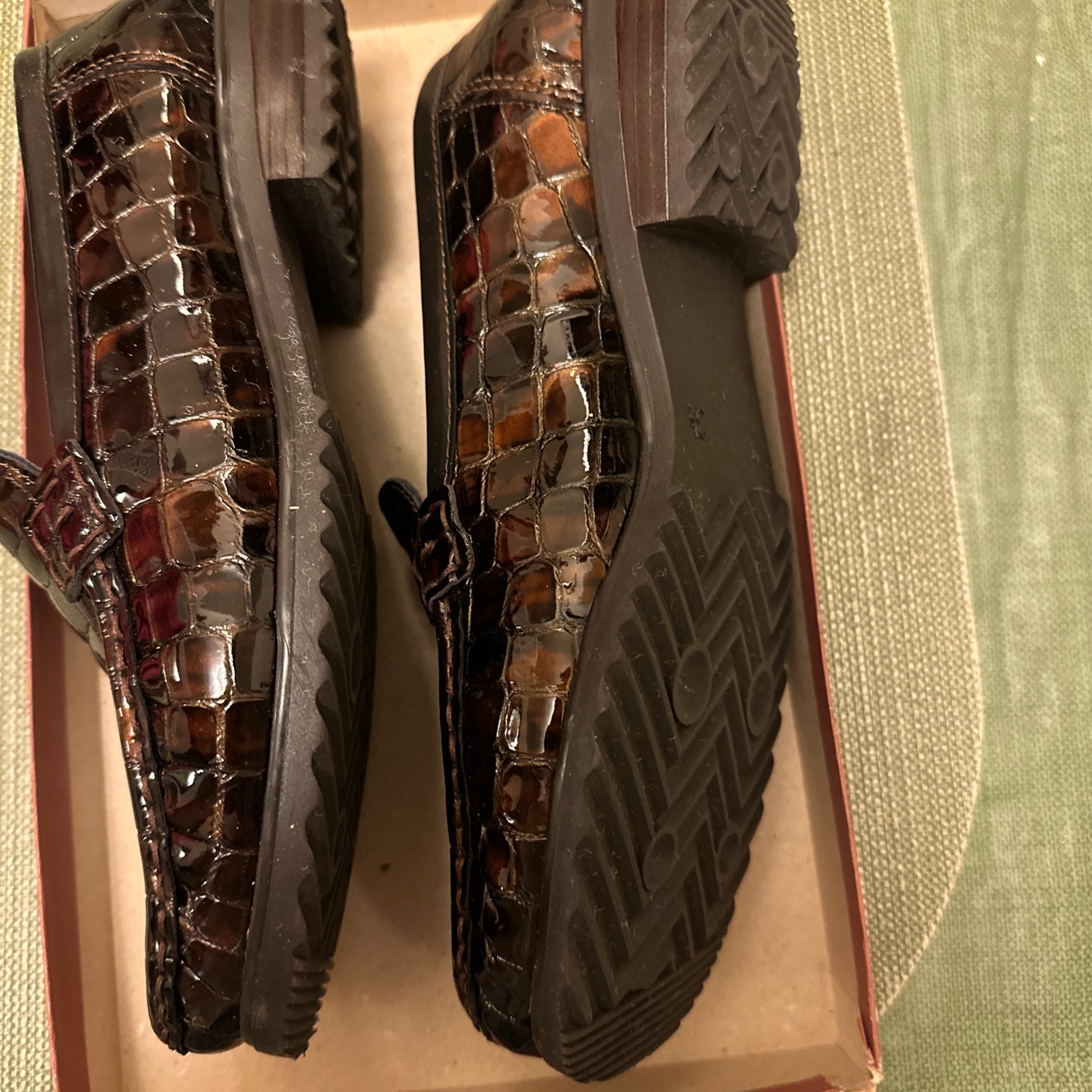 Rene by ARA Slip on Moccasins Leather Loafers, Size 3.6 G UK, 6 US Women