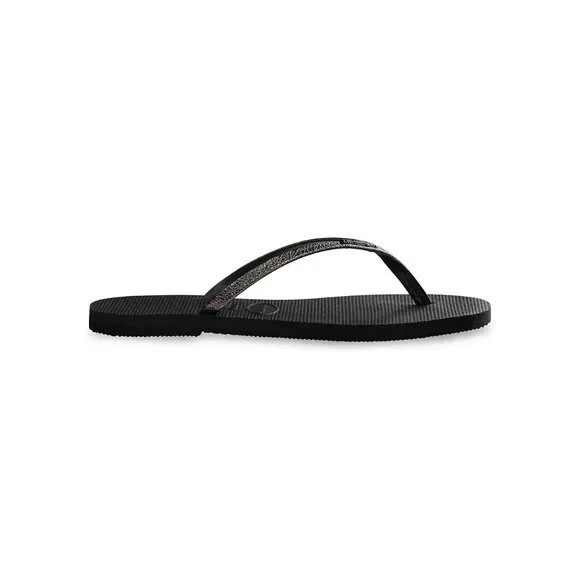 NEW Havaianas Size 41-42 Women’s You Shine Flip Flops, Black Graphite