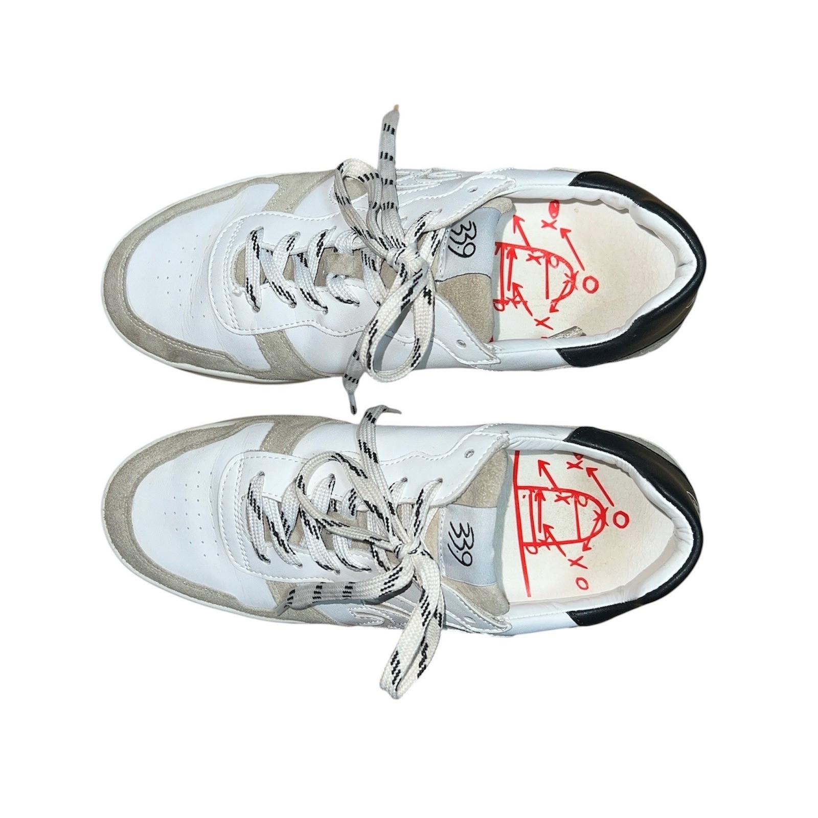 33.9 Nations Defense Sneakers Womens 40 White Grey Suede Low Top Portugal 1969