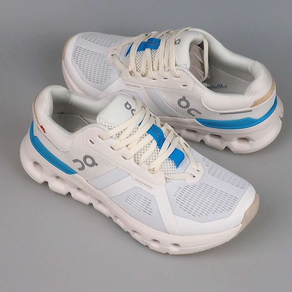 On Cloudrunner 2 Sneakers in White/Horizon Women’s Running Shoes Size 6-9.5