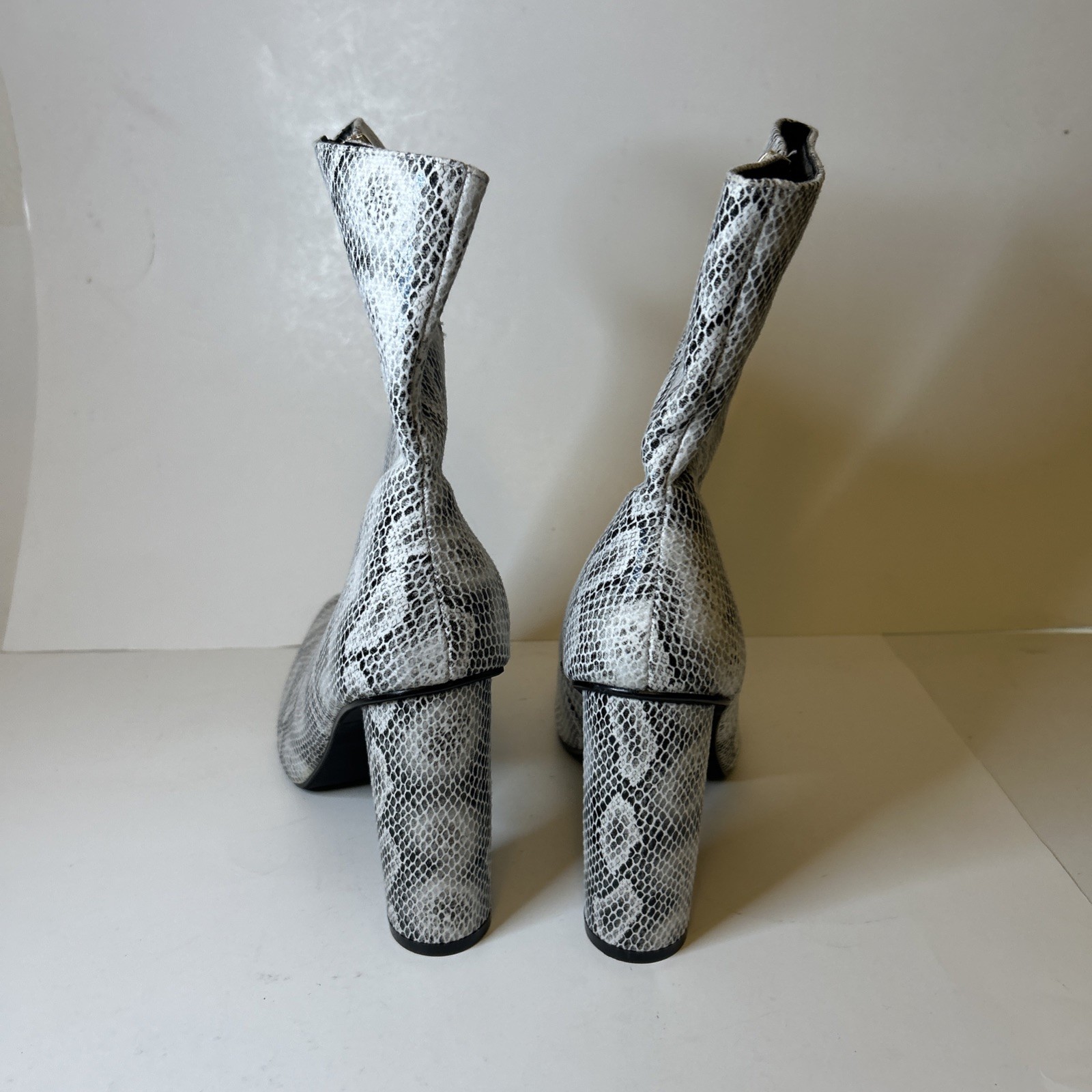 Fashion Nova Faux Snake Skin Heel Boots – Paw 45 – Multicolor – Women’s Size 11