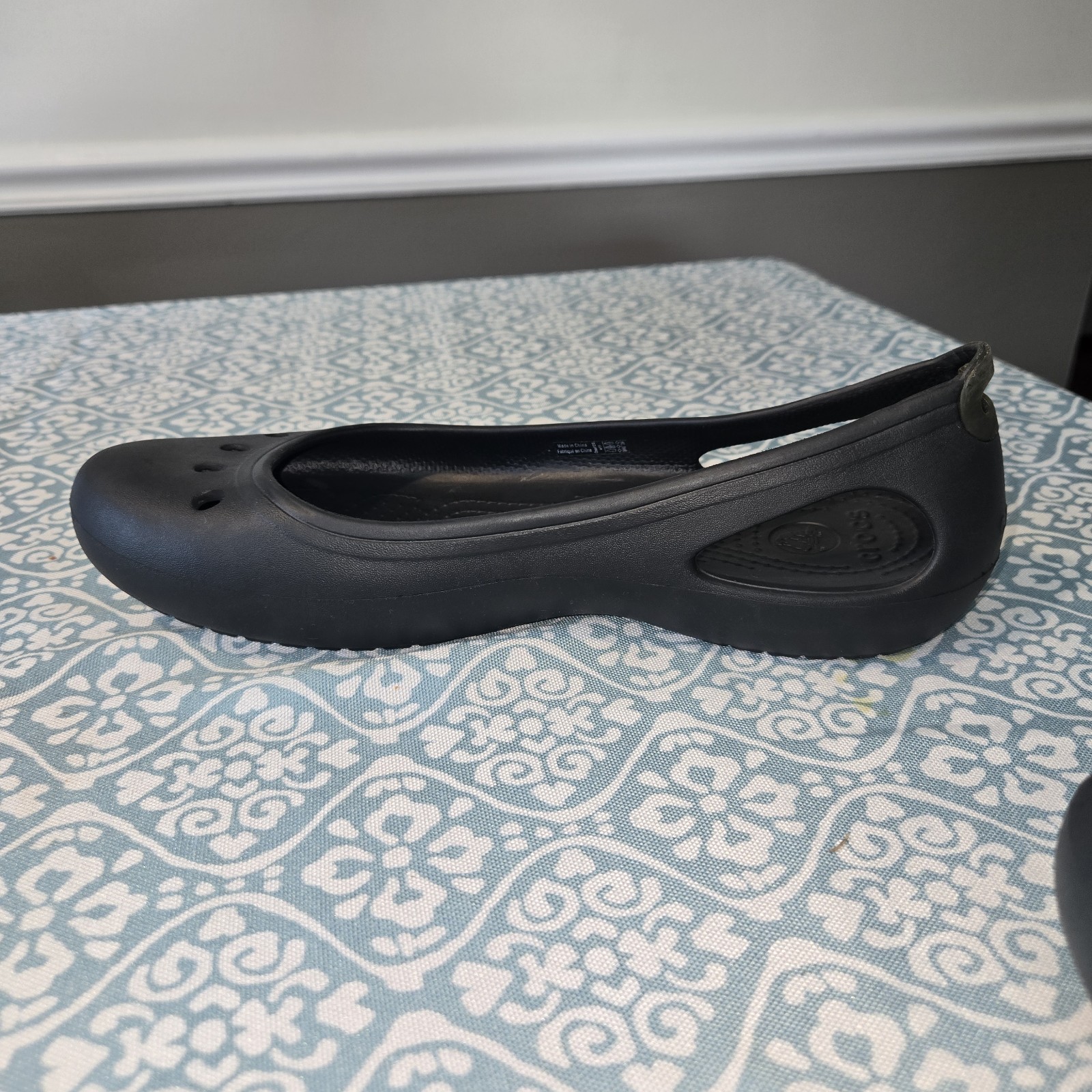 Crocs Kadee Ballet Flats Shoes Womens 11 Black Slip On Casual Comfort Travel