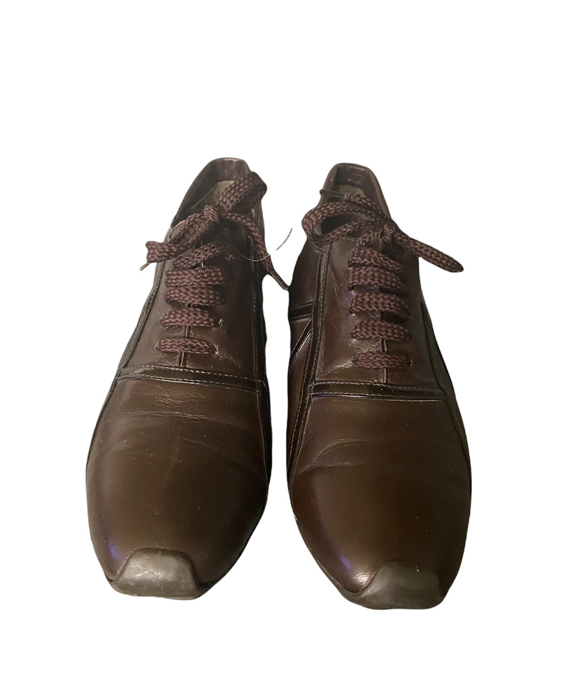 New Gorgeous LA BADIA women’s brown Leather casual shoes sz EU 39.5/US 8.5-9