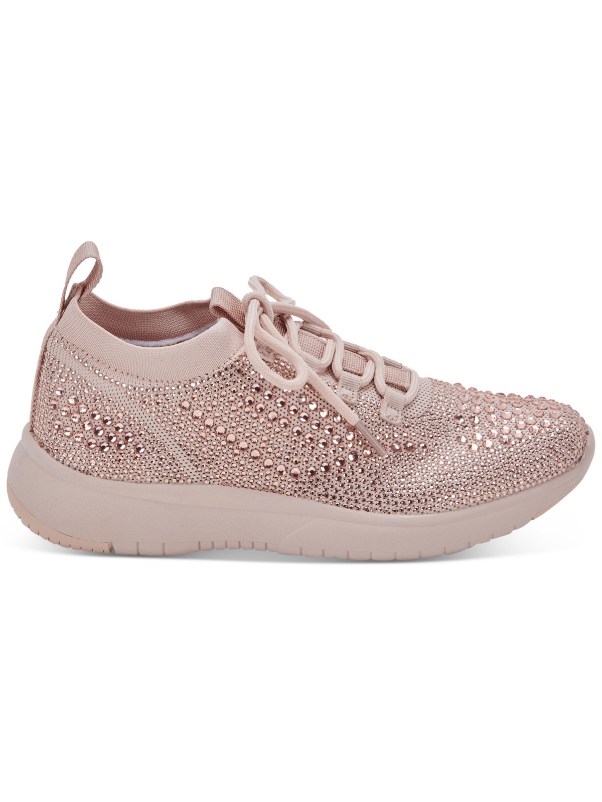 AQUA COLLEGE Womens Pink Dual Pull-Tab Kali Round Toe Wedge Sneakers Shoes 8 M