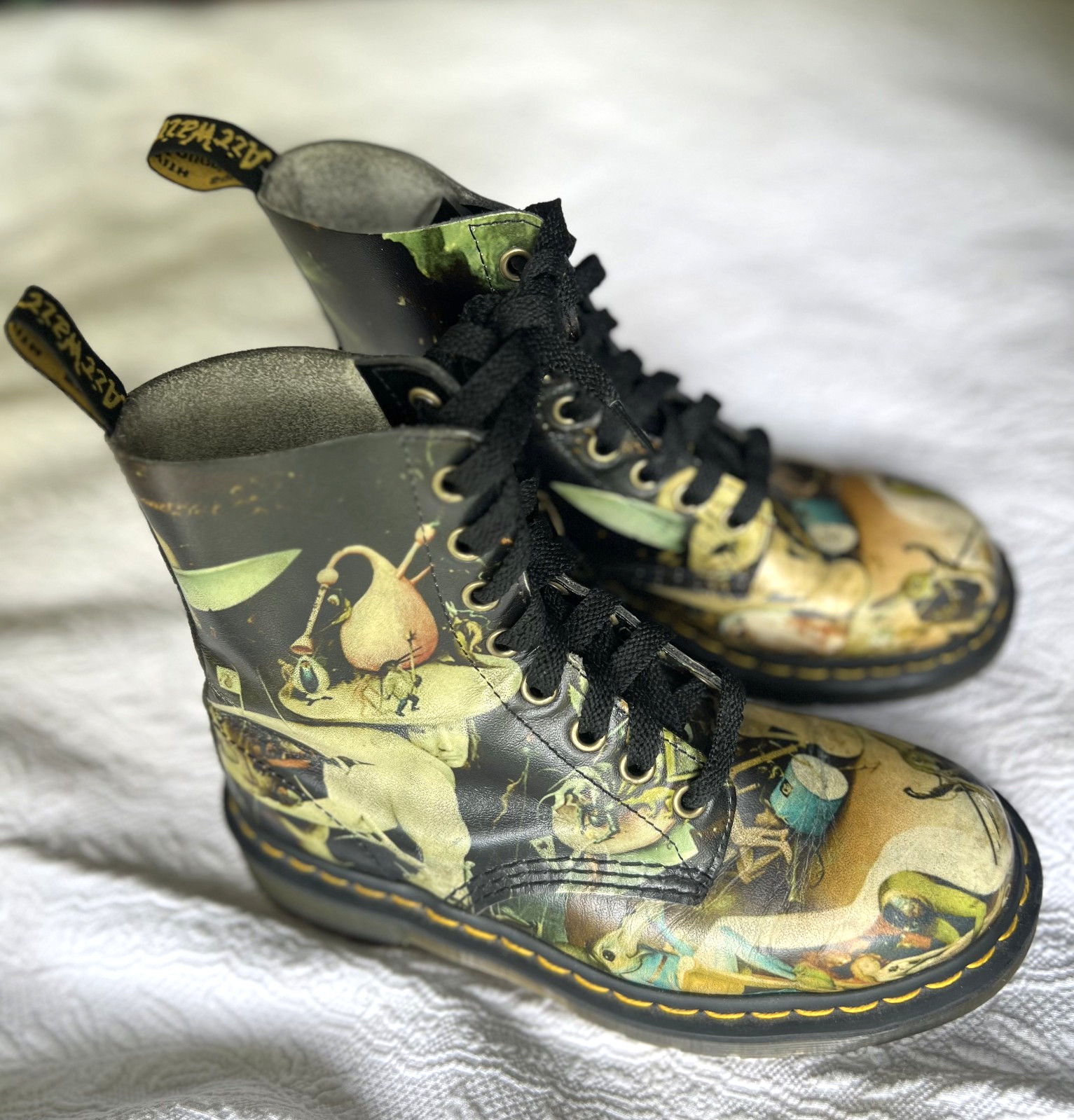 Doc Martens Pascal 1460 Hieronymous Bosch Hell Garden Earthy Delights Boots UK 4