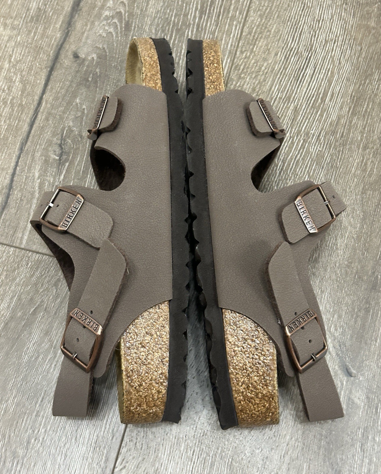 Birkenstock Roma Birko-Flor Mocha/Taupe Sandals Women’s EU 37 US 6-6.5 Narrow