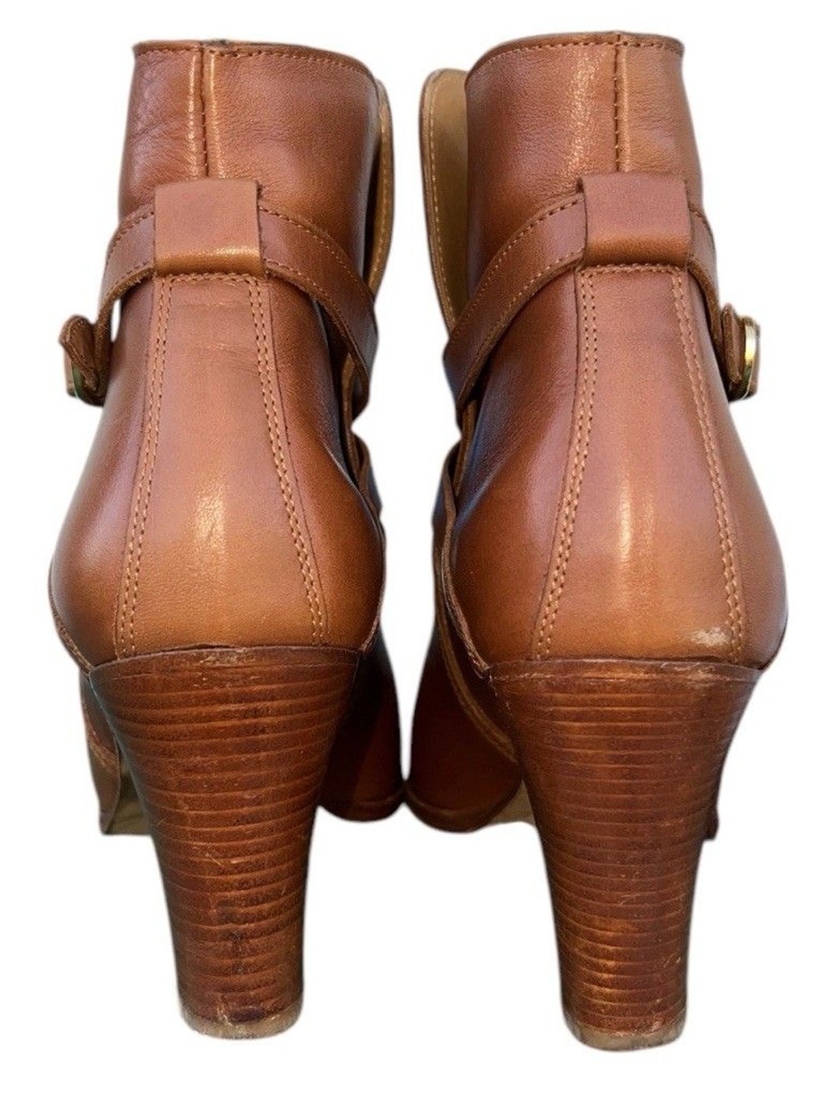 Sézane Montana High Boots – Camel Color Smooth 100% Bovine leather Upper Size 39