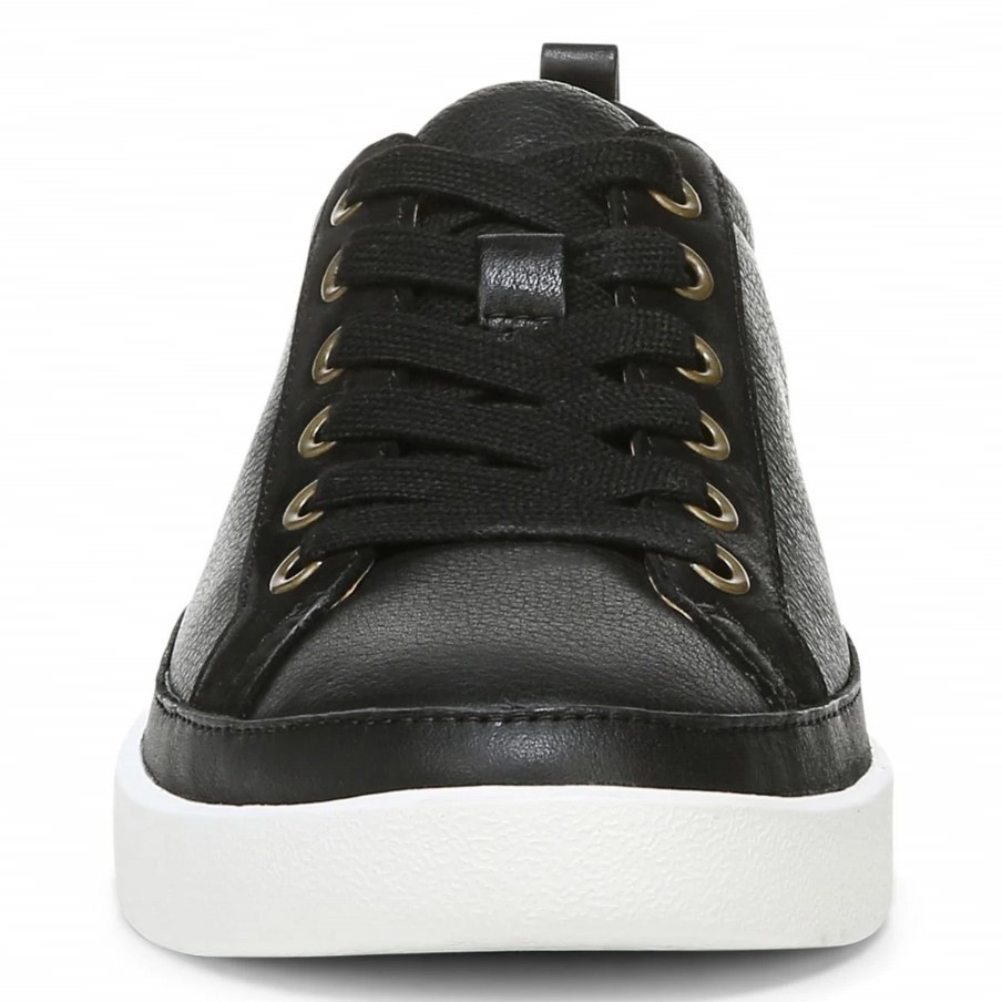 VIONIC Women Winny Sneaker, Onyx Leather (NEW)