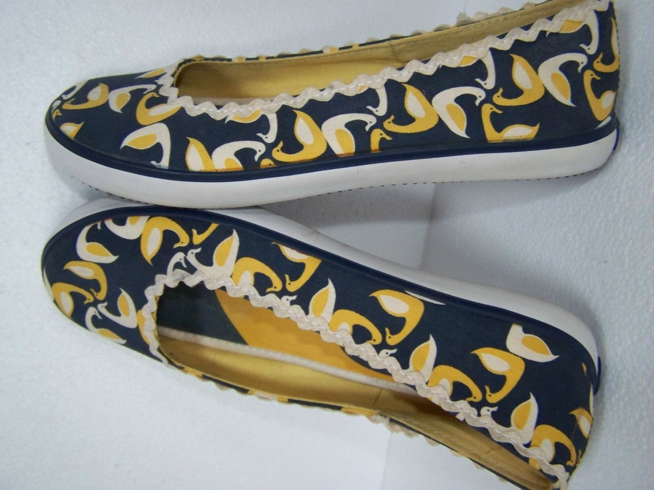 KEDS ELEANOR LOW FLAT SLIP ONS WOMEN’S SHOES BLUE YELLOW DUCK SIZE 6M NEW CUTE