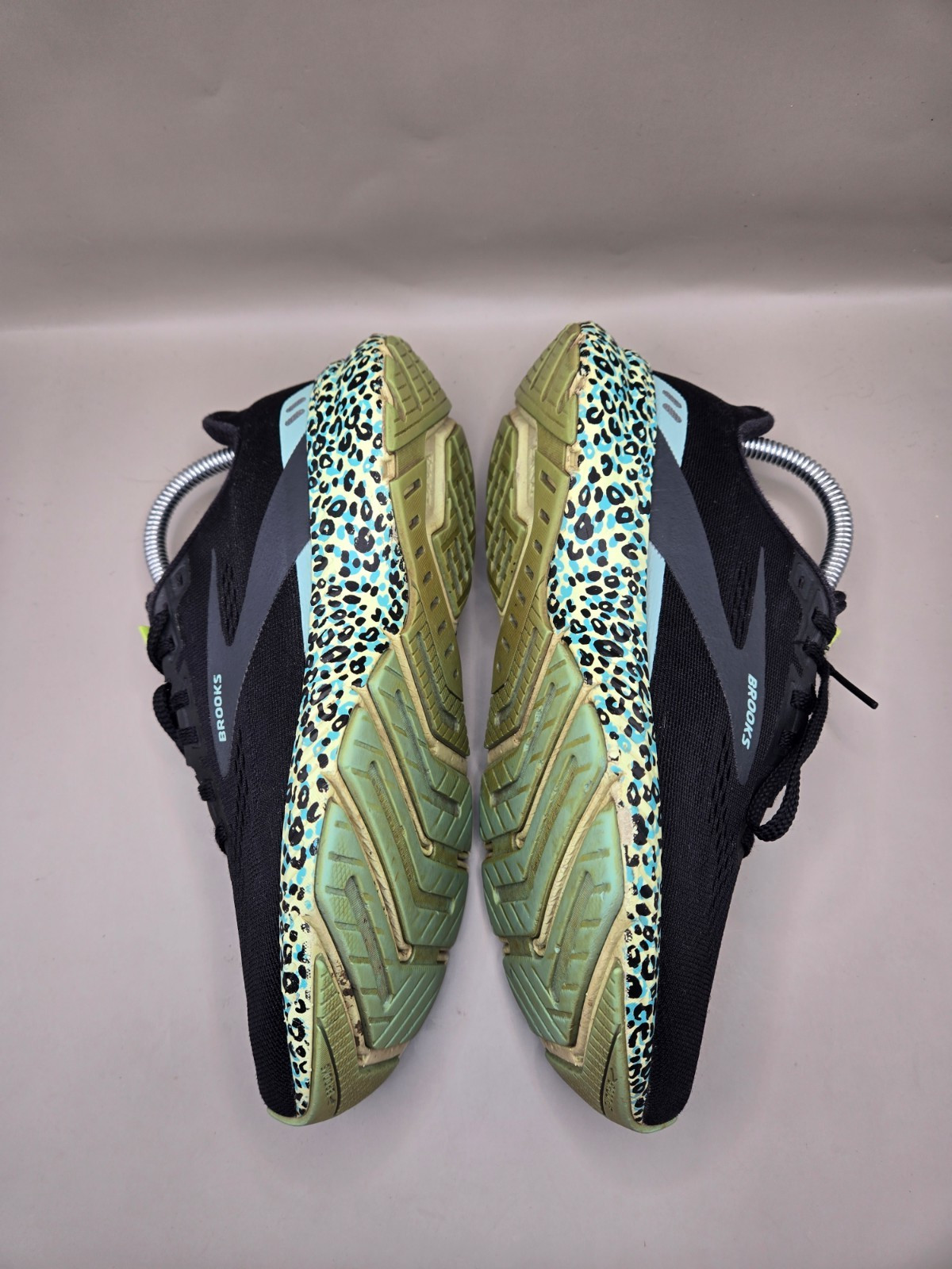 Brooks Launch 8 Shoes Women’s 8 Black Leopard Cheetah Running Athletic Sneakers