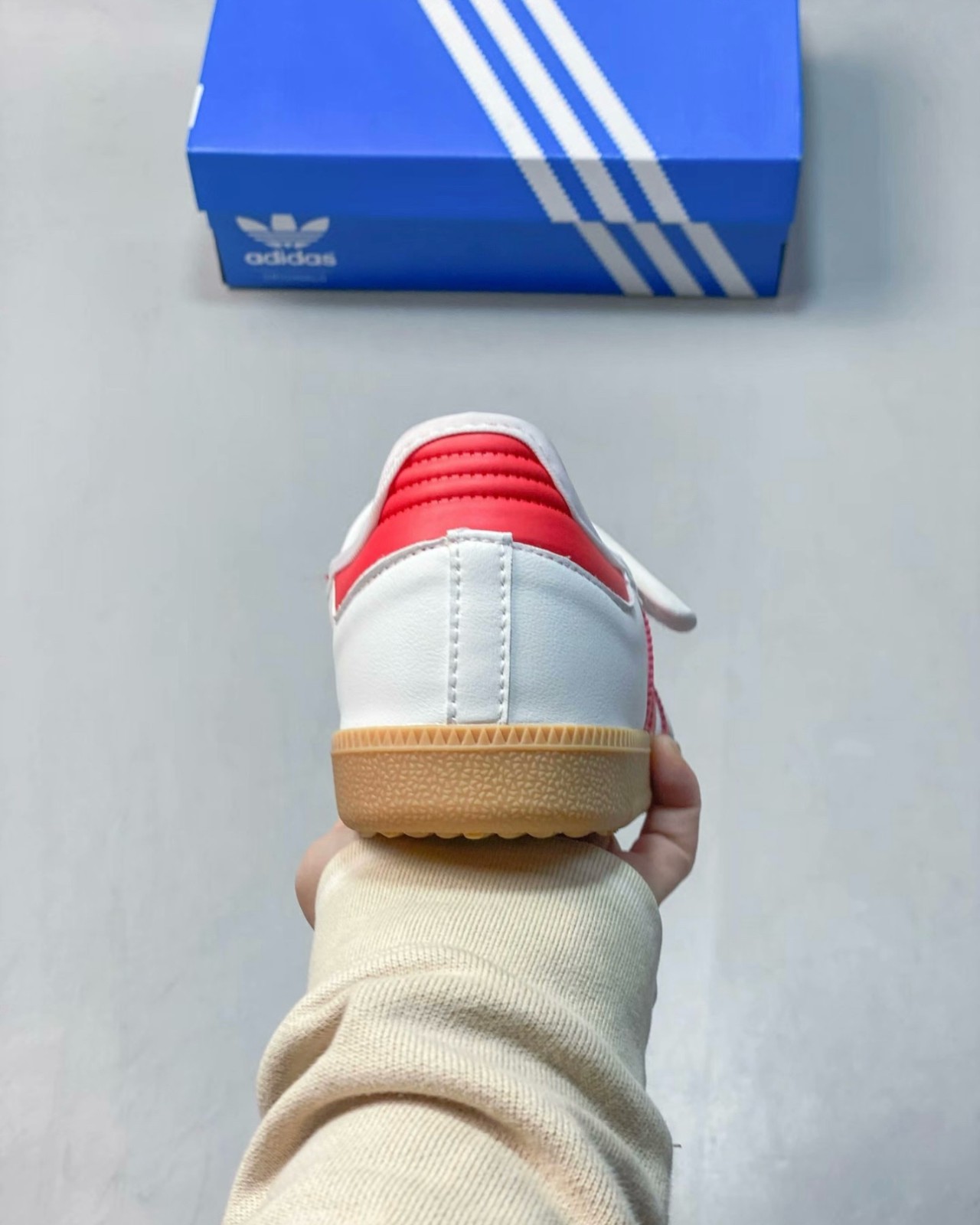 Adidas Samba Jane White Red Women’s Multiple Sizes Brand New JR7435 Fast Ship