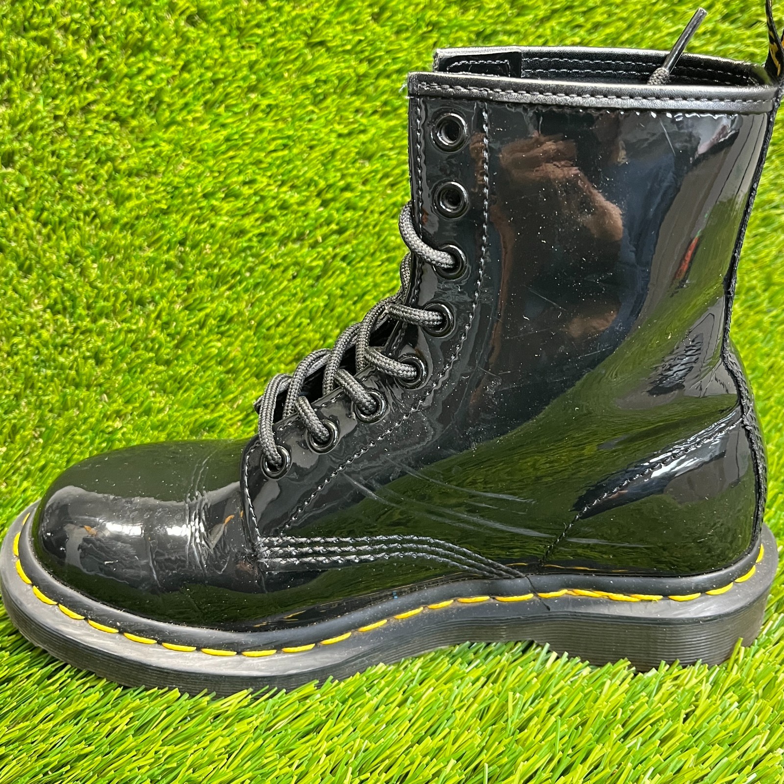 Dr. Martens 1460 Womens Size 7 Black Classic Outdoor Leather 8-Eye Combat Boots