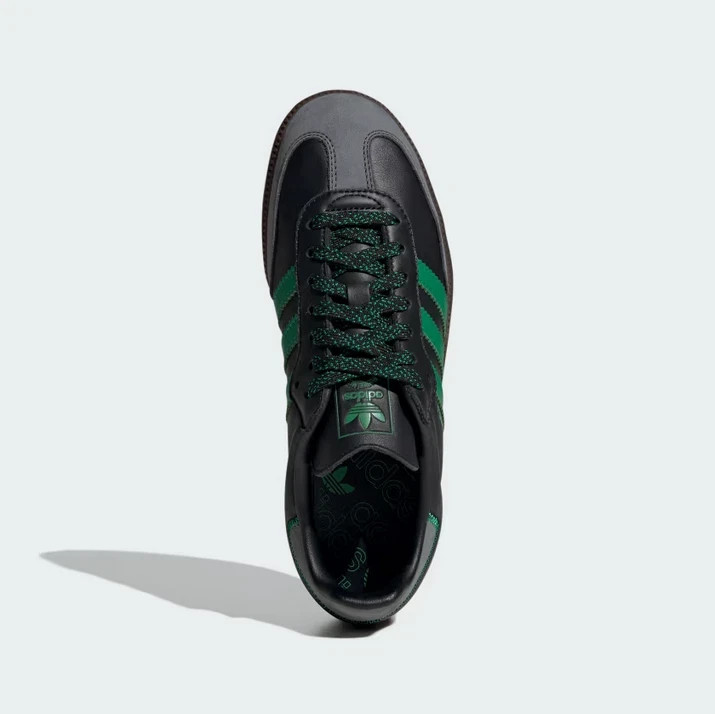 Adidas Samba OG Womens Size 6.5 Black Green Shoes Sneakers IE6520 FREE SHIP NEW