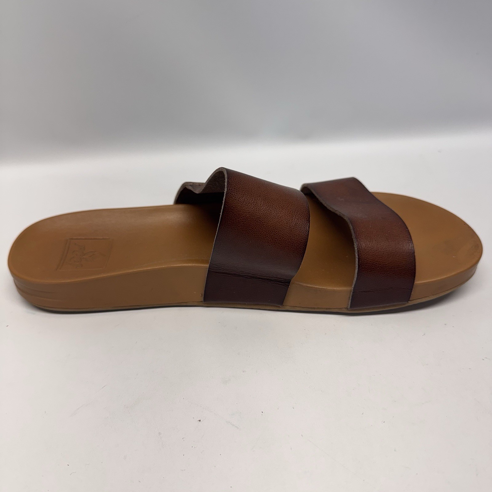 Reef Cushion Vista Brown Double Strap Slide Sandals Women’s Size 9 Summer