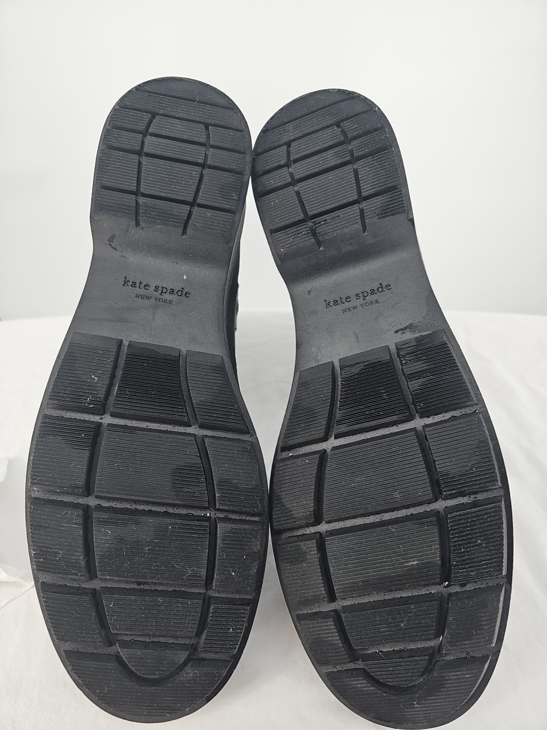 Kate Spade Winona Boots Size 10.5 Combat Boots Black Lace Up Zip