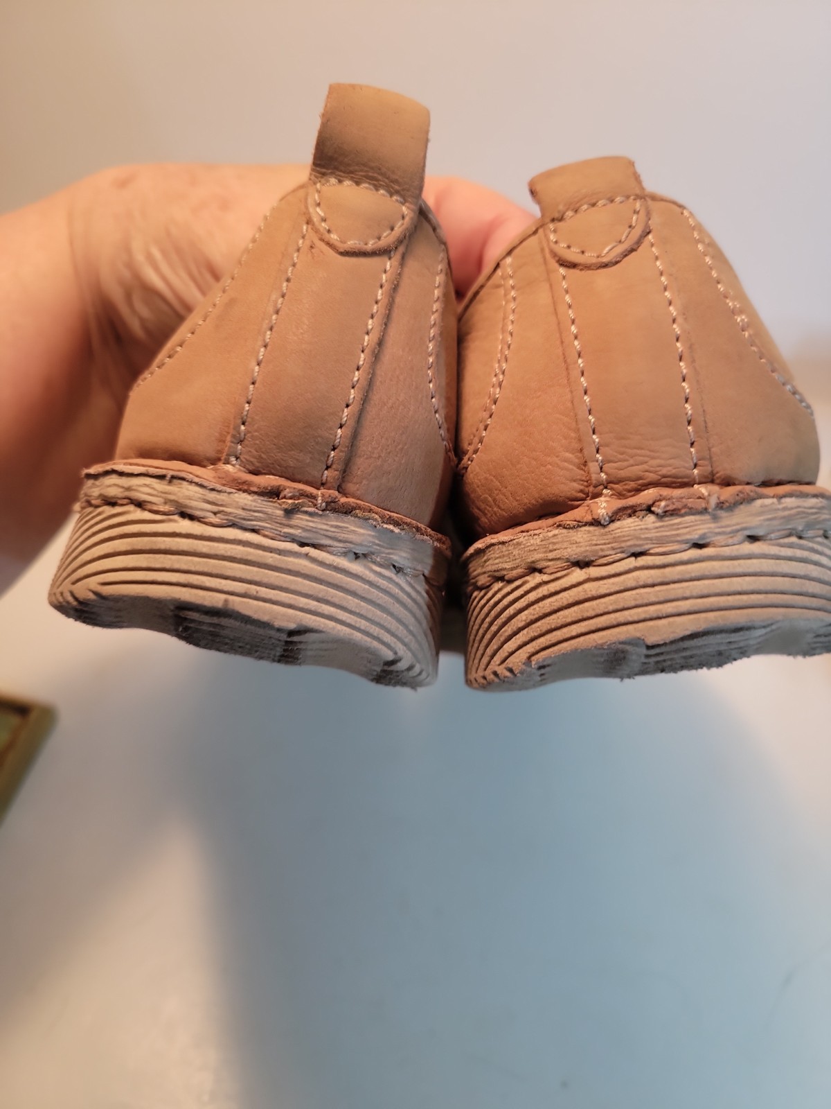 Josef Seibel Sofie 27 Womens Leather Slip-On Shoes Creme Size 8 Us 39 Eu Cutout