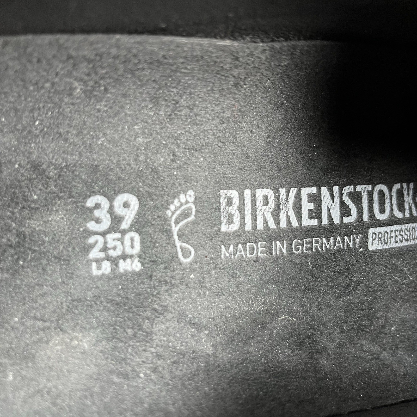 Birkenstock Profi Birki Slip On Work Clog Black Germany Womens Size US 8 EU 39