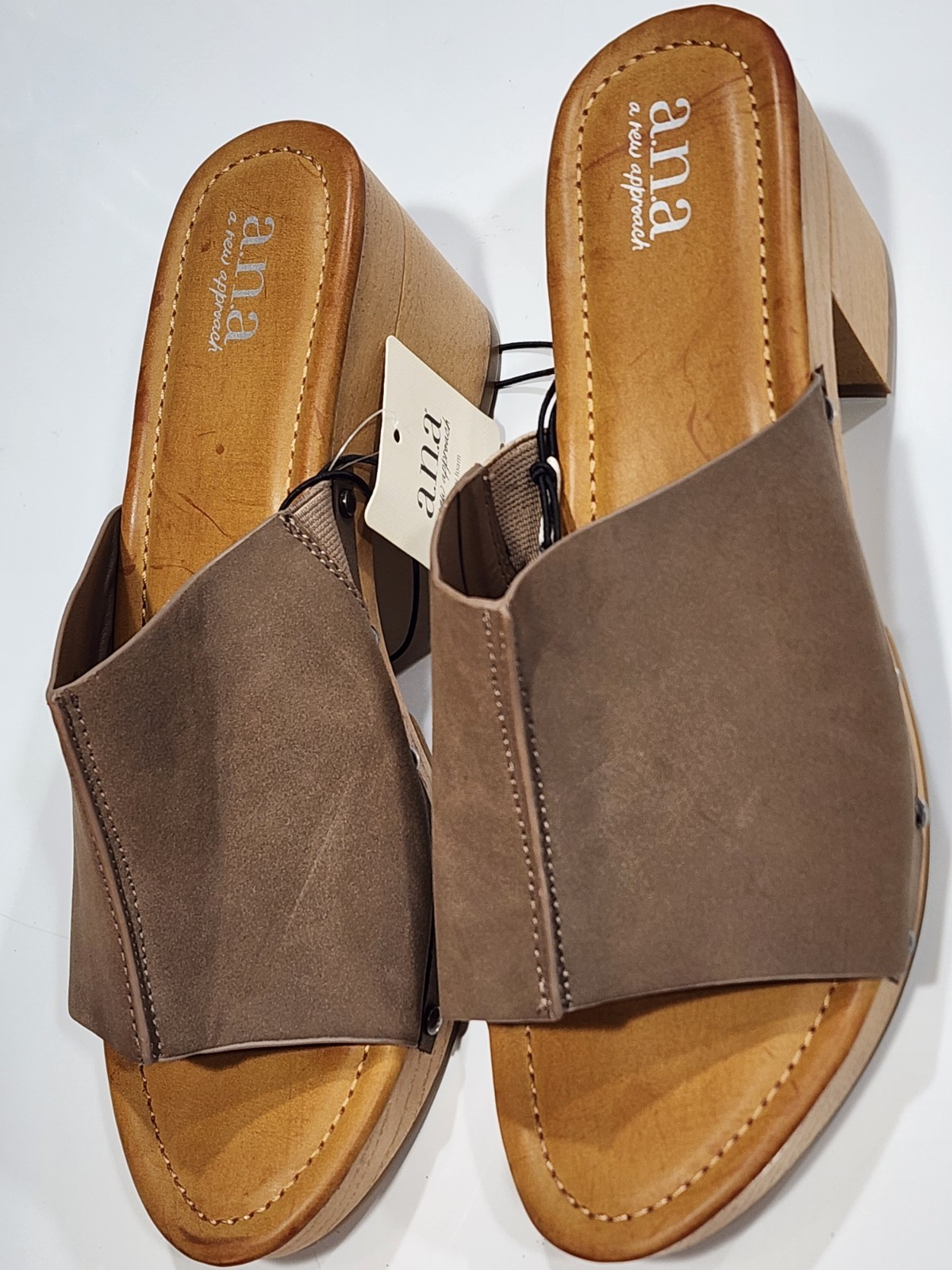 Ana Elissa Cognac Clog Sandals Shoes Women’s Size 9.5 M *check Description*