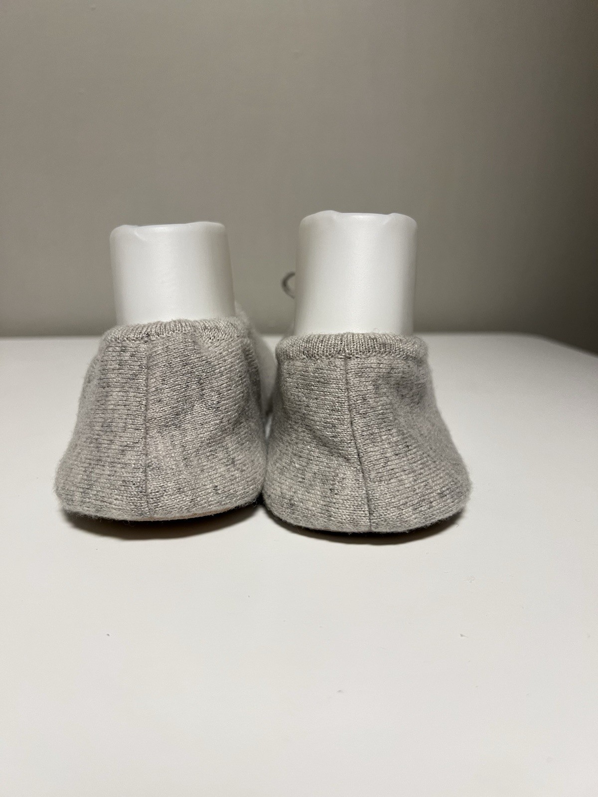 N. PEAL 100% Cashmere Women’s Slippers Fumo Gray EU 39-40 US 9-9.5
