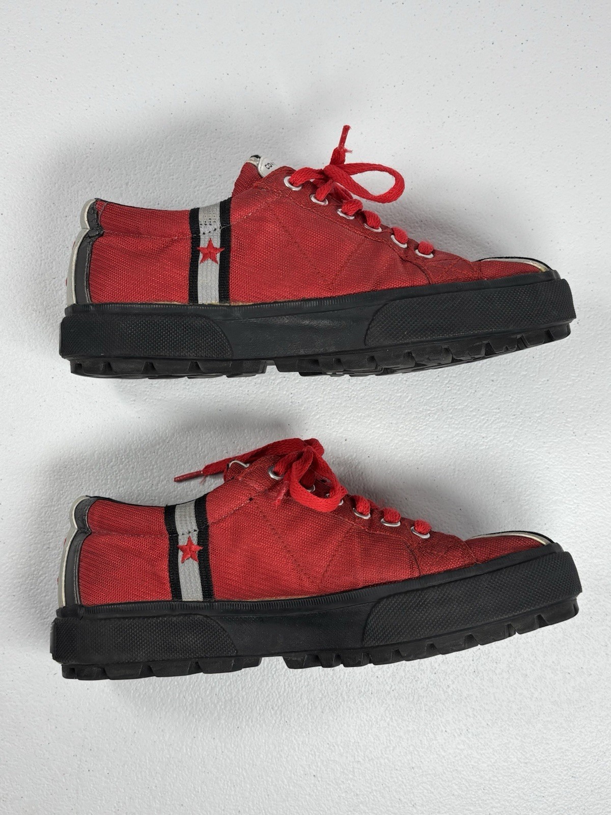 Converse Chuck Taylor All Star Red Sneakers White Black Trim