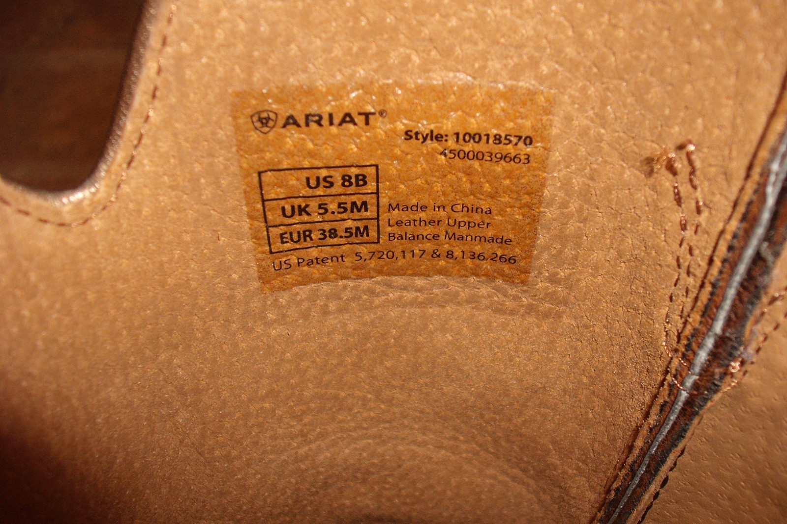 Ariat Autry Western Boot Women’s 8 B/Square Toe Brown 10018570/MSRP $180